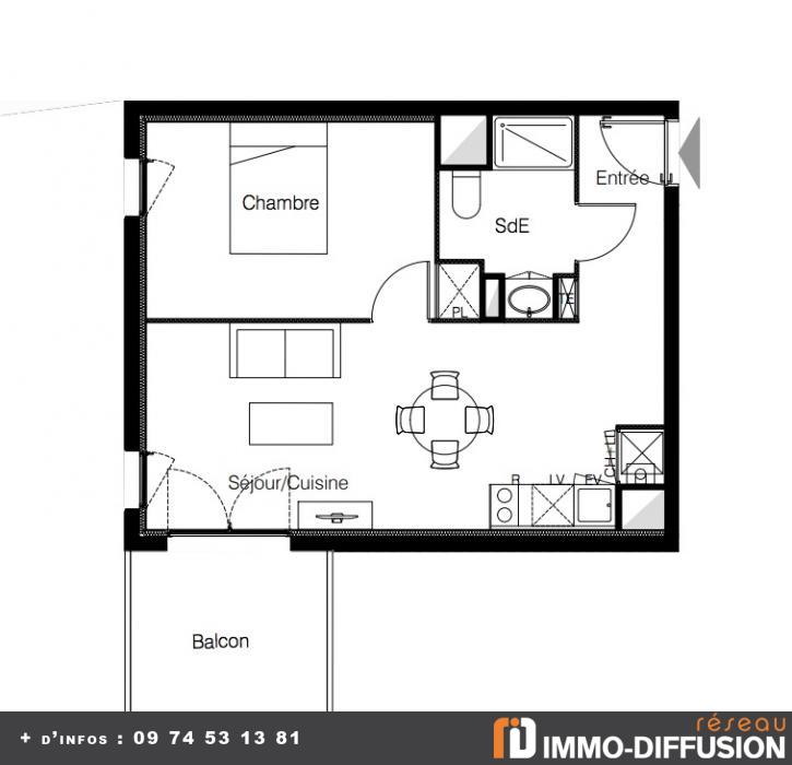 VILLENAVE-D-ORNON appartement 2 pièces- IMMOG.COM